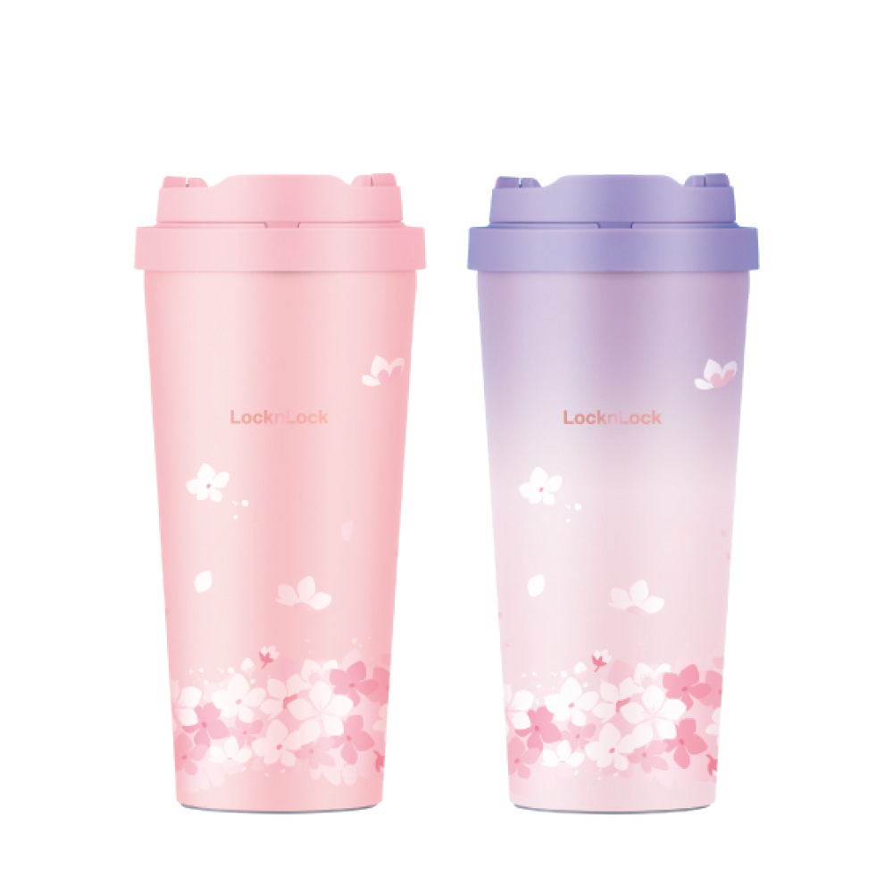 Bình Giữ Nhiệt LocknLock Energetic Tumbler Peach Blossom 550ml - 2 màu (Hồng, Tím)